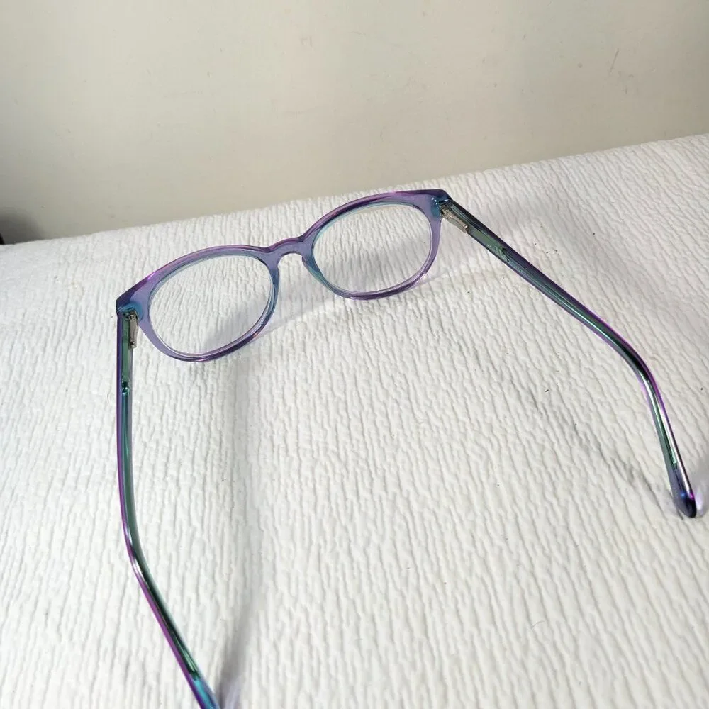 Indi KG 9001 eyeglasses glasses round purple kids youth girls Indigo key hole